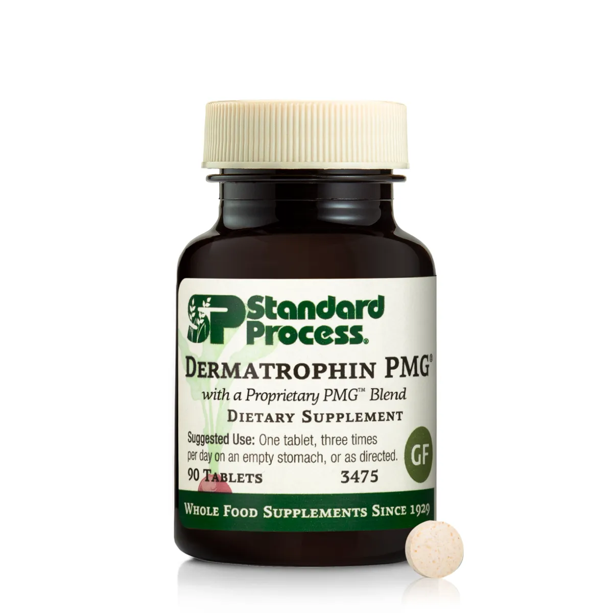 Standard Process Dermatrophin PMG 90 Tablets